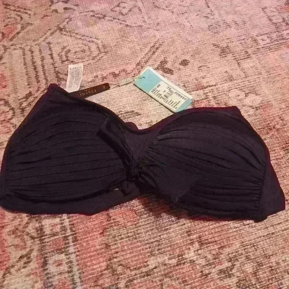 Seafolly Navy Bikini Top - Picture 1 of 5